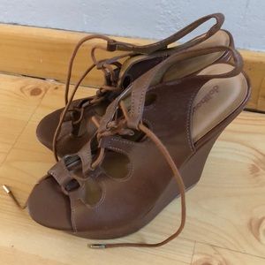 Brown Wedge Heel